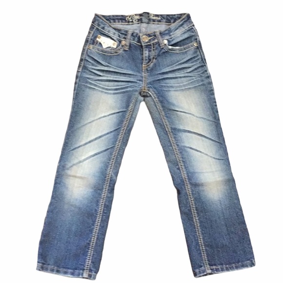 Request Straight Leg Faded Wash Denim Jeans 10 - Picture 4 of 4